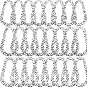 11400317 남자 목걸이 가벼운 캐주얼 심플 인바기 24개 80년대 90년대 펑크 스타일 의상용 빅 청키 인조 래