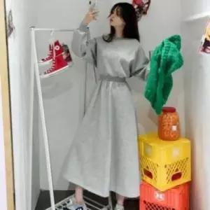 [옷은날개] 2컬러 허리밴딩 플레어 원피스 신상원피 GWM