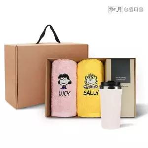 [하프클럽/수건이야기] 스누피피너츠 180g2P 이너프텀블러530ml1P