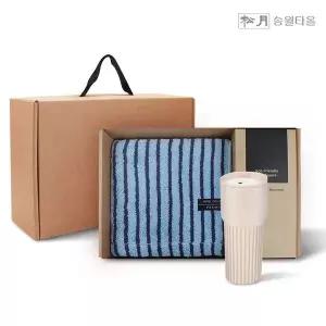 [하프클럽/수건이야기] 호텔컬렉션 스트라이프솔리드44 1P 커피텀블러709ml1P