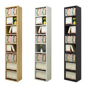 지피아 슬림 책장 거실 인테리어 틈새 우드 선반 코너 낮은