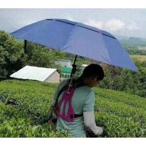 우산모자 밭일 파라솔 백팩 자외선차단 작업 자외선