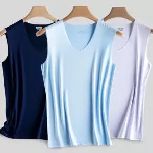 6사이즈 남성용V넥 기능성 심리스 무봉제 나시 쿨나시 EPg6+5iyx