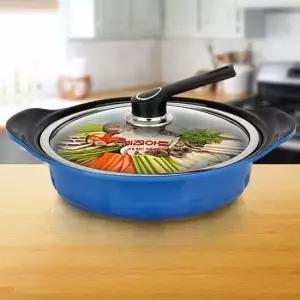 키친아트 세라믹냄비 전골28 대형무쇠 부대찌개 통5중