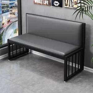 벤치의자 카페 현관 등받이 업소용 철제 대기의자 삼인위