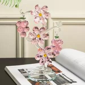 북유럽 크리스탈 인테리어 꽃장식 장미 장식 현관 테이블