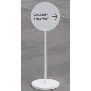 원형 스탠드 판 간판 배너 입간판 안내판 카페 표지판