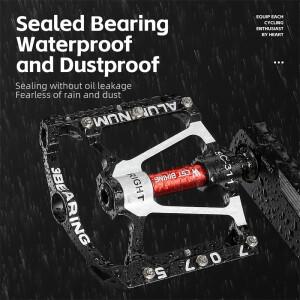 WEST BIKING 3 베어링 자전거 페달 CNC 알루미늄 합금 미끄럼 방지 MTB 도로 확장 전문가용 액세서리