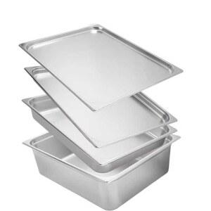 스텐 대용량 밧드 냉장고 급식 스테인레스밧드 덮개O 주방 길이 재료통 커버 토핑 정리