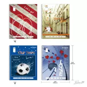 스프링 유선노트 5권 색상랜덤 전선클립 데스크테리어 전기선고정 전선홀더 전선클립대형 전선타이