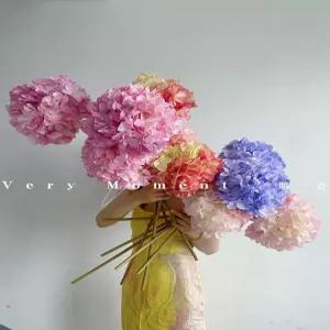 대형 수국조화 빈티지 꽃 수국 안개조화 수국 부케