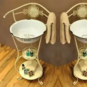 세수대야 간이 받침대 스테인리스 인테리어 고무통