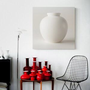 달항아리 액자 캔버스 라인 미니멀 회화 50x50cm 북유럽 bath 다복 벽화