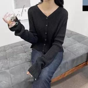 [의류] 2LUND 5064 여자여리핏브이넥골지니트가디건 캐릭터 V