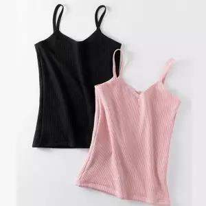 보온 기모 끈나시 골지 브이넥 여성 겨울나시 민소매 olJ9+9qWi