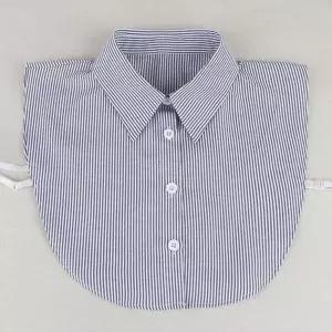 블루 스트라이프 기본 와이셔츠 카라 페이크 넥케이프 Rsg8+3rVG