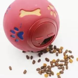 [반려] 쥬쥬 강아지 간식 장난감공 14cm 레드 강아지분리불안장난감 강아지간식장난감