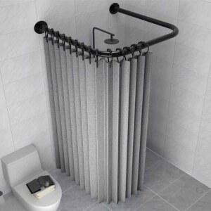 욕실 파티션 샤워 커튼 샤워부스 탈의실 가림막 슬라이딩