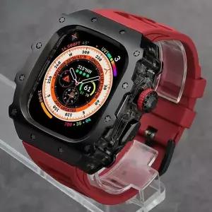 호환   Watch Ultra 2 용 고급 수정 키트 IWatch 9 8 7 6 크리스탈 버튼 스포츠 밴드 용 49mm 45mm 44mm 스