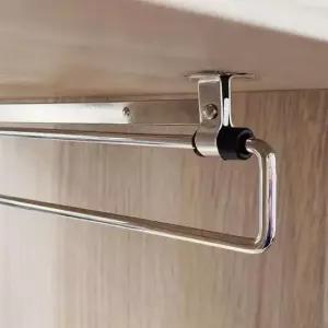 [생활] 바지 걸이 슬라이딩 행거 300mm 레일형 바지정리걸이 선반