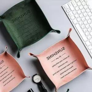 [생활] 가죽 수납 서랍정리함 보관함 대형 정리함 다용도 트레이