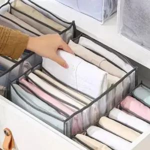 [생활] 셔츠 보관 서랍형 박스 9칸 패브릭 정리함 의류 수납