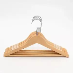 [생활] 원목 바지걸이 세트 사각 바지옷걸이