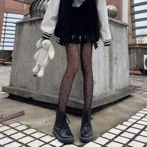 [하프클럽/셀러허브_여성트랜드패션]리본 팬티스타킹 발레코어 블랙 발레