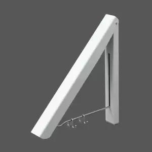 [생활] 접이식 벽걸이 옷걸이 벽면 행거 화이트