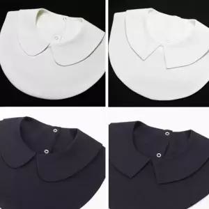 이너셔츠 레이어드 러블리 넥케이프 페이크 카라 rWD9+7fUn