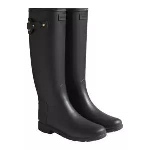 국내매장판 헌터 여성 리파인드 아일렛 버클 톨 레인부츠 블랙 WFT2299RMABLK