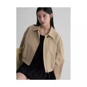 에잇세컨즈 8SECONDS 코튼 숏 블루종 베이지 1695340