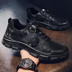 남성 로우 워커 스타일 로우탑 운동화 밀리터리 단화