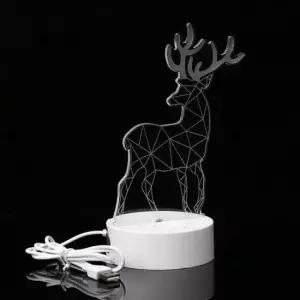 [데코] 침실조명 LED 사슴 아크릴 인테리어무드등 스탠드