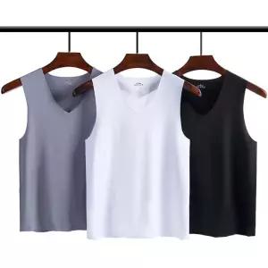 심리스 브이넥 남성 여름 쿨나시 민소매 런닝 이너티 mmv9+8Nfq