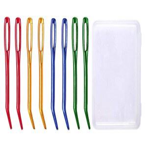 실 다닝 태 트리 큰 재봉 빅 위빙 코바늘 뜨개질 울 블런트 니들 바늘