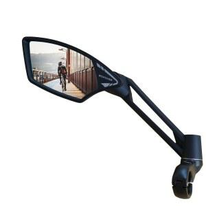 MEACHOW 새로운 핸들바 자전거 미러 HD 스크래치 회전식 왼쪽) 안전 백미러 방지 ME-011LS (실버 전기 울트라 유리