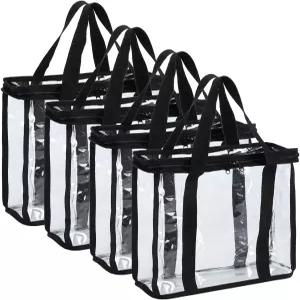 최대 144장의 앨범을 보관할 수 있는 4개의 비닐 레코드 보관 가방 세트(각 36개)