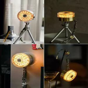 해이프 도넛 LED 코일 랜턴 야외용 종이 무드등 테이