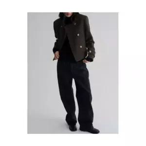 브랜드정품 에잇세컨즈 8SECONDS 패딩 안감 더블 버튼 자켓 재킷 브라운 127185