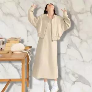 /신상오픈런 여성 캐주얼 트레이닝 세트 루즈핏 원피스