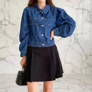 /신상오픈런 여성용 봄철 캐주얼 크롭 청자켓