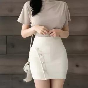 [신상오픈런]여성 하이웨스트 A라인 미니 스커트 (41564577)