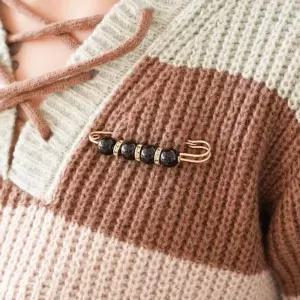 셀프 허리둘레 줄이기 간편 수선 단추 클립 핀 진주 TvR8+9HNa