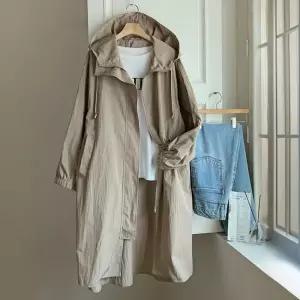 [신상오픈런]롱야상 키큰녀 봄점퍼 검정 바스락 후드집업 (29821764)