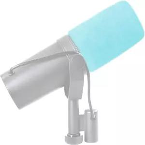 슈어 SM7B SM7dB 보컬 마이크 교체용 LEFXMOHY 팝 필터 그린 블루 퍼리 윈드 머프 데드캣 커버