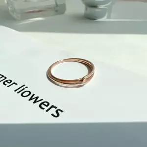 크로스 매듭 반지 가드링 14k화이트골드24호