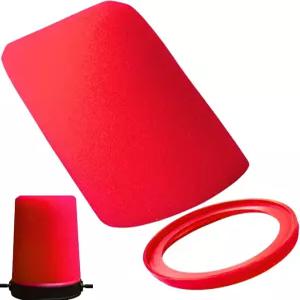 슈어 SM7B SM7dB MV7 MV7X 폼 윈드스크린 리텐션 씰용 라임카와 SM7b 팝 필터 - RK345 색상 교체(빨간색)