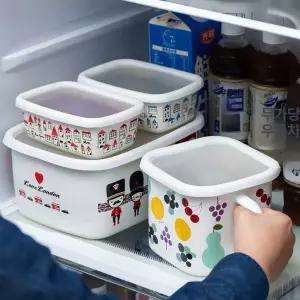 사각법랑냄비 1인냄비 인덕션 원룸 법랑냄비 1인용