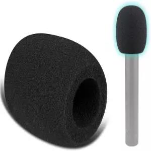 AKG P170 펜슬 콘덴서용 SOULWIT 4Pcs 마이크 팝 필터 보호 커버 윈드스크린 폼 - 블랙